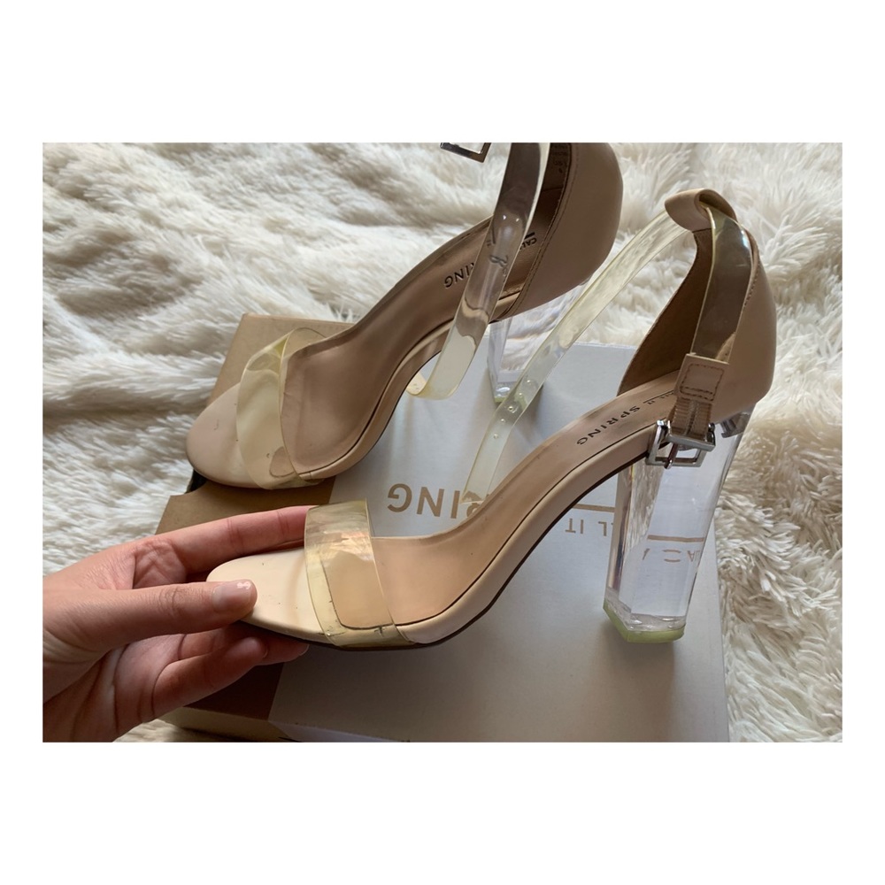 CALL IT SPRING Clear Heels - SIZE 8 (US Women)